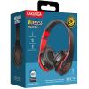CUFFIE AD ARCHETTO BLUETOOTH KAKUSIGA  KSC-728  ROSSE E NERE CON INGRESSO SCHEDA SD